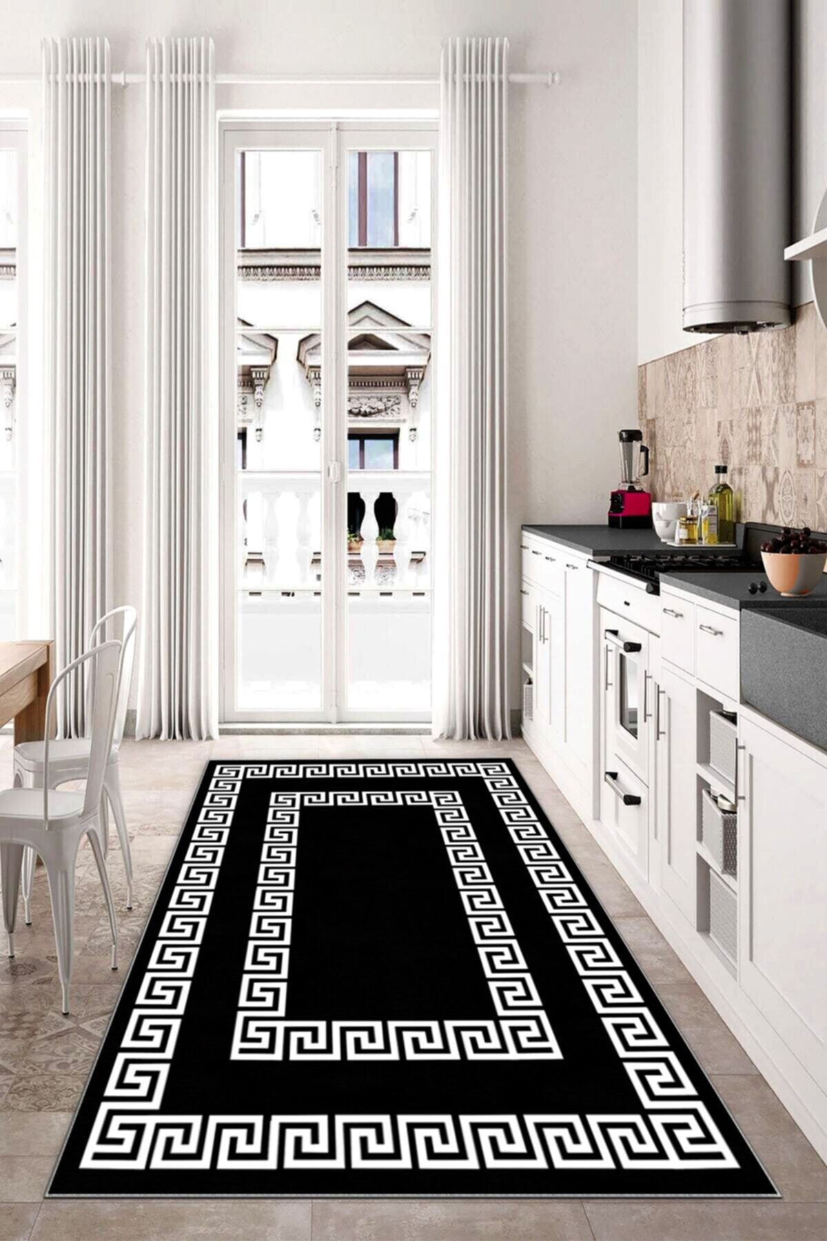 Dijital Baskı Kaymaz Tabanlı Yıkanabilir Salon Halısı Mutfak Halısı Koridor Halısı