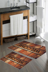 Kaymaz Taban Yıkanabilir Banyo Paspası - Nova Bath Desenli 50*80 Cm