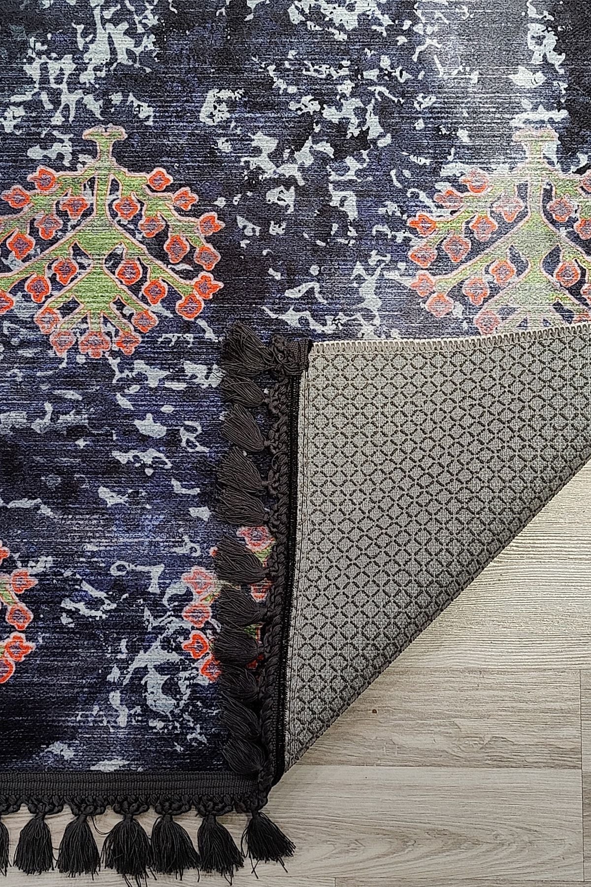 Anatolian Premium Desenli Saçaklı Salon Halısı Şönil Pamuk-polyester Halı