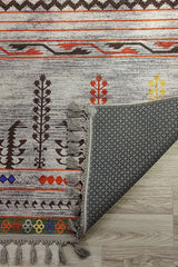 Anatolian Premium Desenli Saçaklı Salon Halısı Şönil Pamuk-polyester Halı