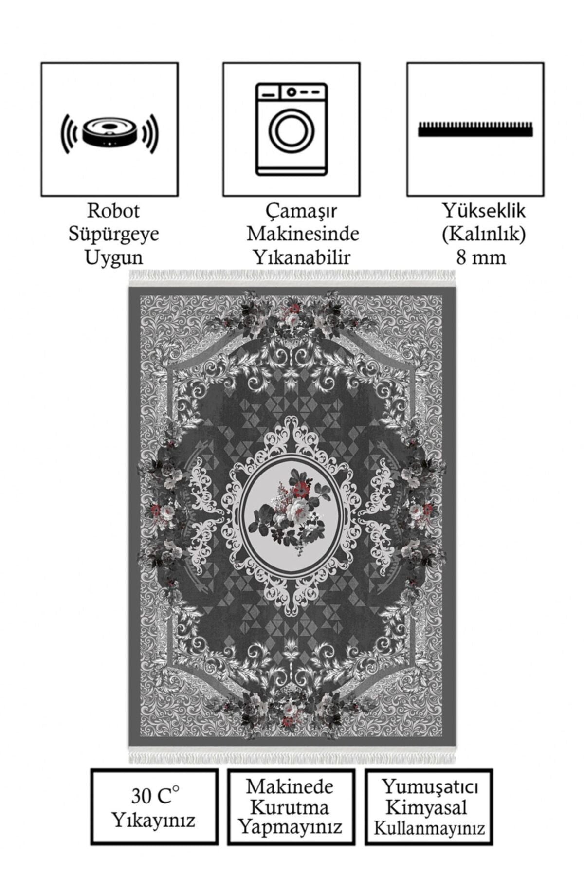 Dijital Baskı Kaymaz Tabanlı Yıkanabilir Salon Halısı Mutfak Halısı Koridor Halısı
