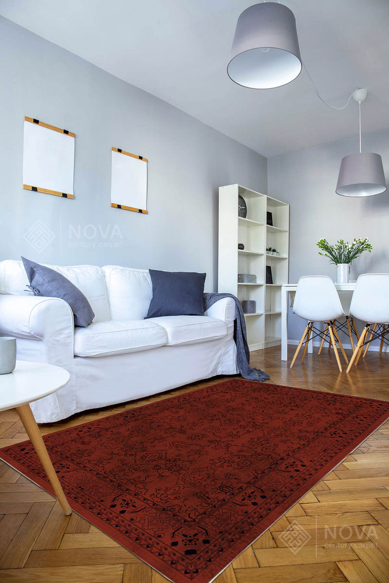 Eva Bambu Dokuma AN0040 Yumuşak Dokuma Taban Renkli Salon Yatak Odası Halısı