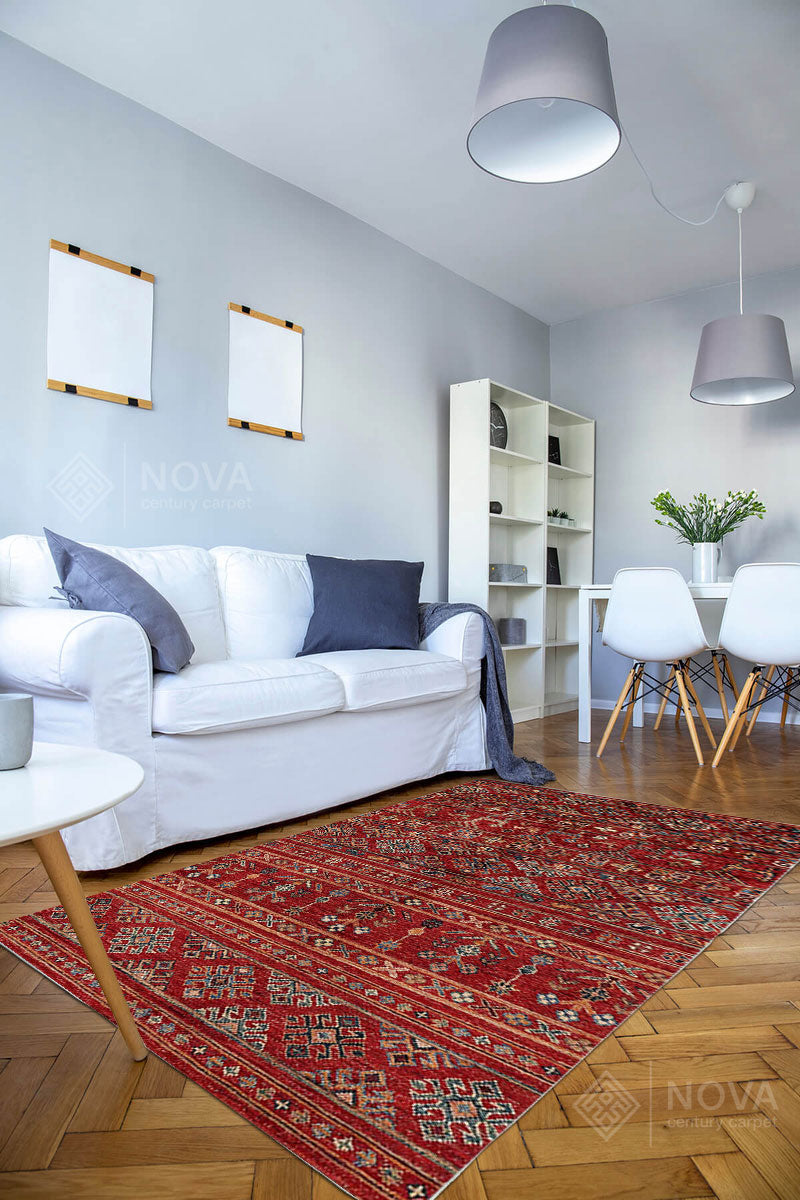 Eva Bambu Dokuma AN0080 Yumuşak Dokuma Taban Renkli Salon Yatak Odası Halısı