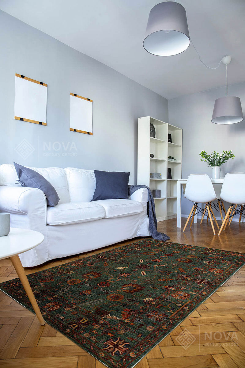 Eva Bambu Dokuma AN0095 Yumuşak Dokuma Taban Renkli Salon Yatak Odası Halısı