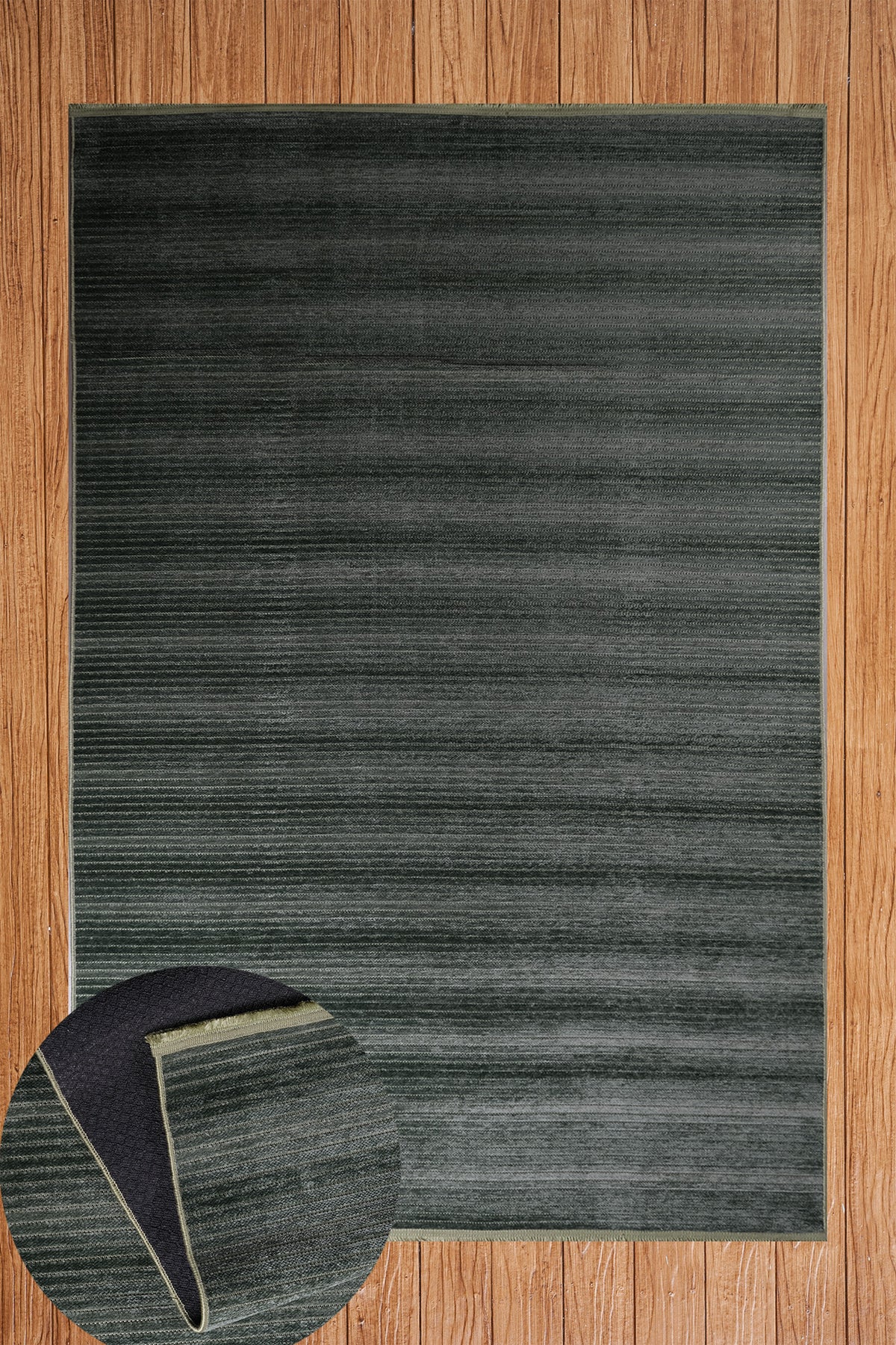 Ilgaz Yeşil Kaydırmaz Taban Salon-Yatak Odası Koridor Antre Mutfak Modern Halı